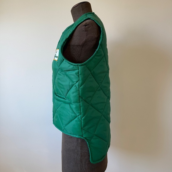 Must Have Green Vintage quilted work vest - Picture 3 of 11
